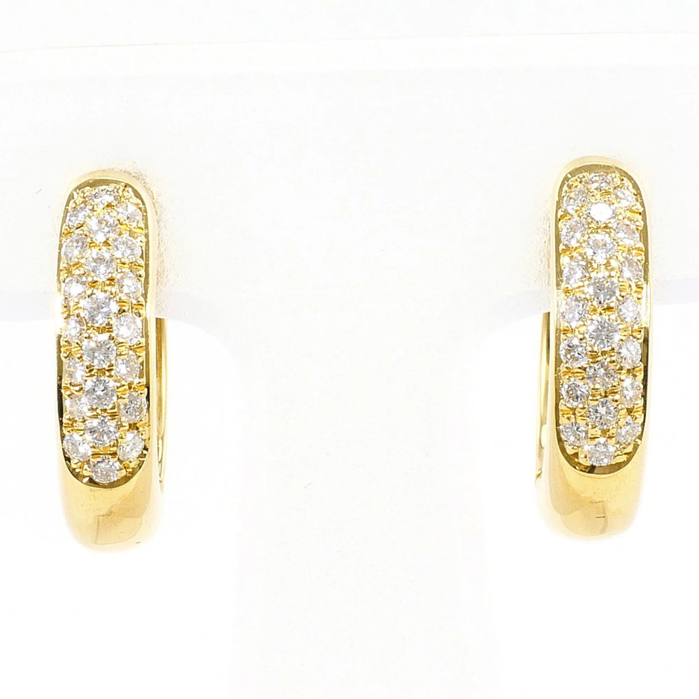 VINTAGE 18k Gold Diamond Earrings